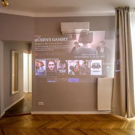 Modern - Central With Wall Projector Near Radisson Апартаменты Бухарест