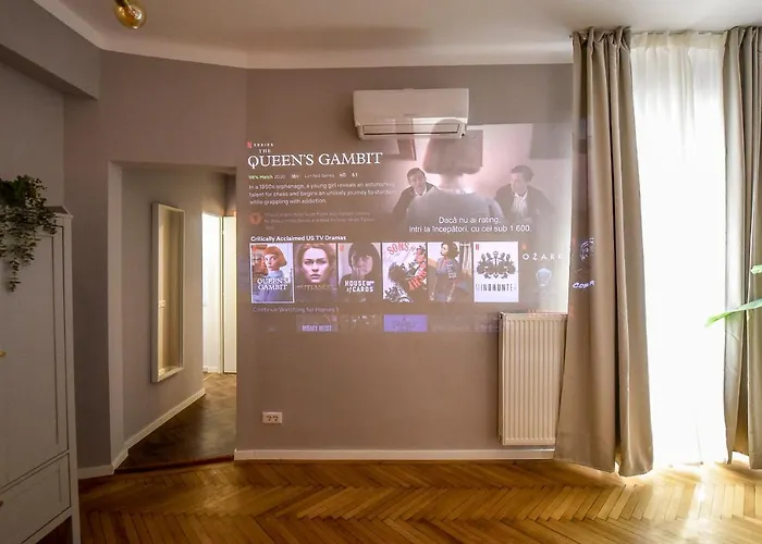 Modern - Central With Wall Projector Near Radisson شقة بوخارست